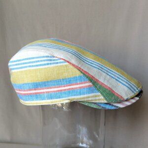NEW Richmond-B 100% Linen Flat Cap by Gottmann Germany Size 57/M  Made Bulgaria